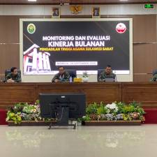 Evaluasi Kinerja Bulanan, PTA Sulawesi Barat Perkuat Koordinasi Internal